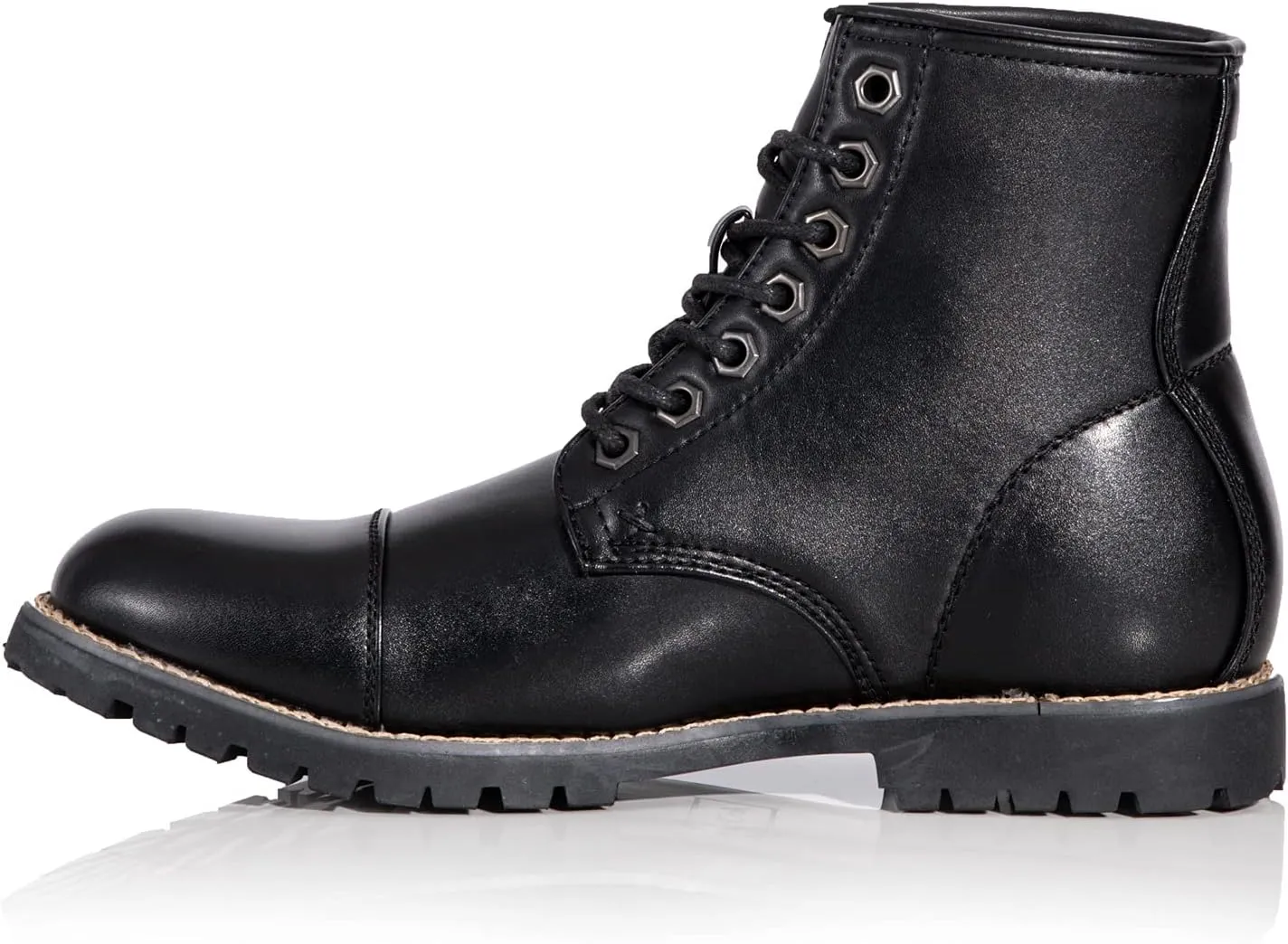 Metrocharm MC301 Men's Lace Up Cap Toe Formal Dress Casual Fashion Boots