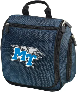 Middle Tennessee Toiletry Bags Or Hanging Middle Tennessee Shaving Kits for Men Official MTSU Logo Travel Bags