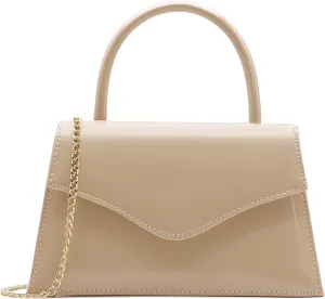 Milisente Women's Evening Bag Bridal Party Clutch Purses Cocktail Prom Handbags with Patent Leather