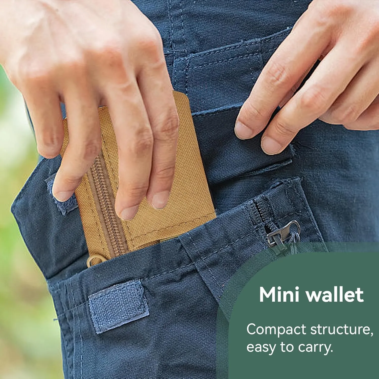 Mini Size EDC Utility Pouch Bags First Aid Pouch Organizer Storage Pouch Waist Pack with Carabiner