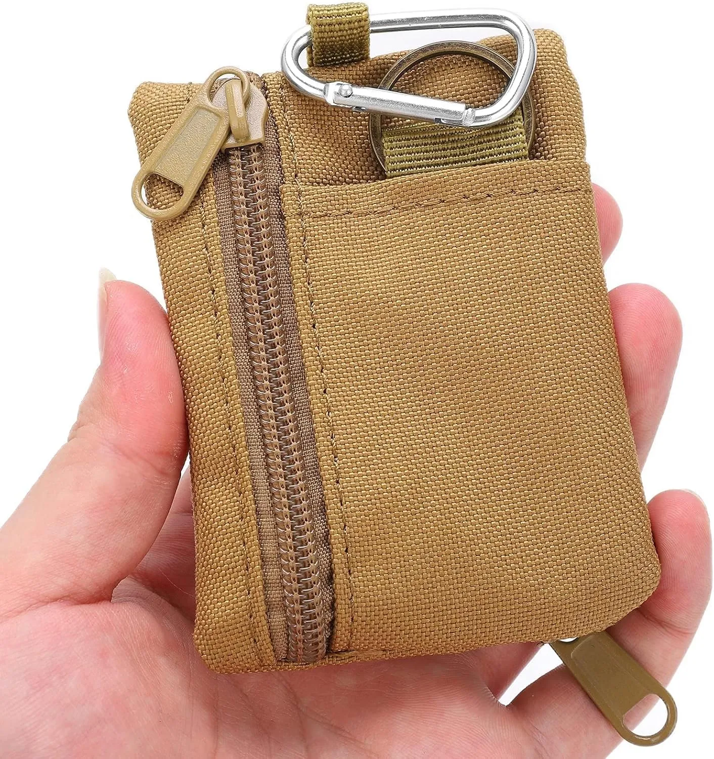 Mini Size EDC Utility Pouch Bags First Aid Pouch Organizer Storage Pouch Waist Pack with Carabiner