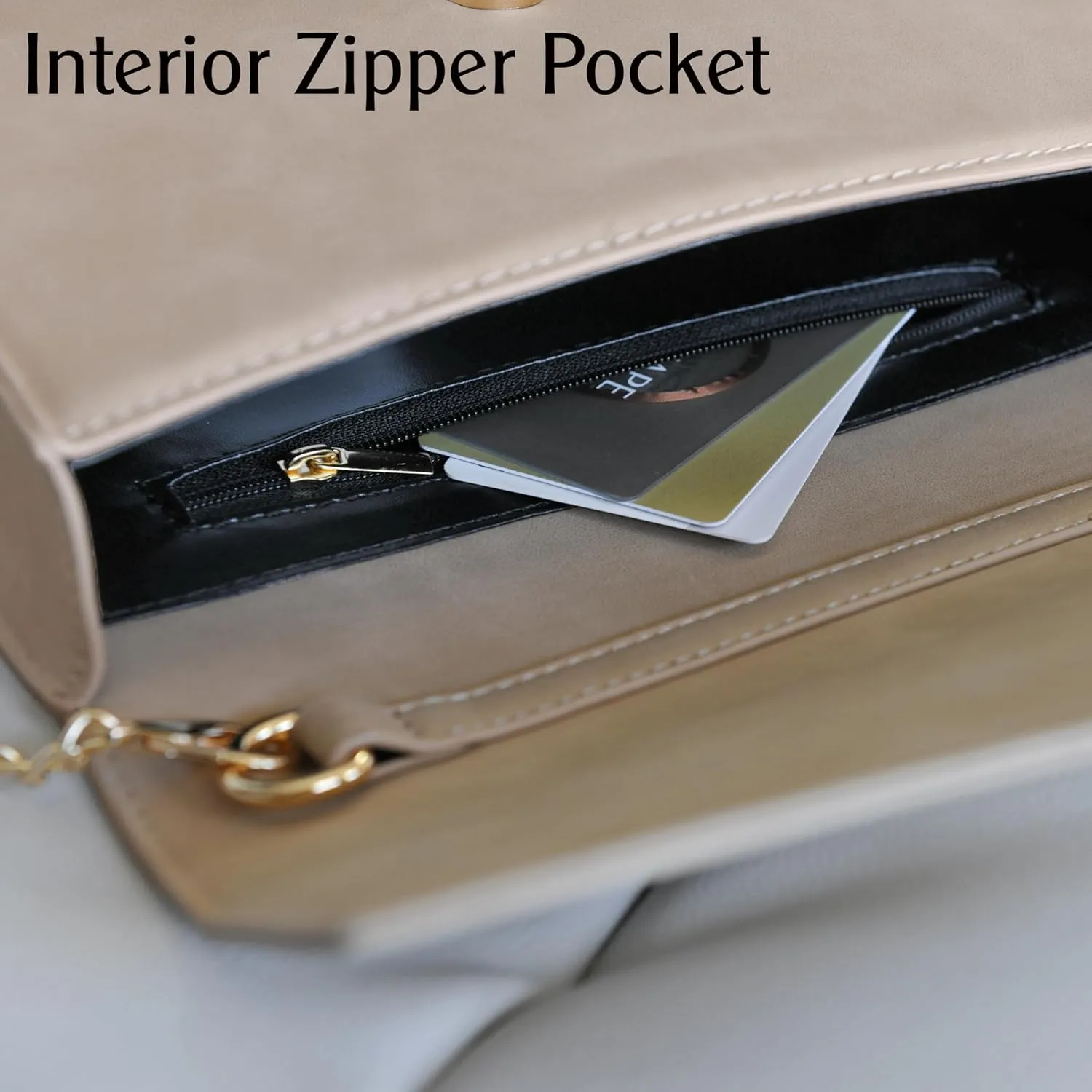 Minimalist Evening Envelope Clutch Chain Shoulder Bag Women Faux Leather Suede Purse (Black)