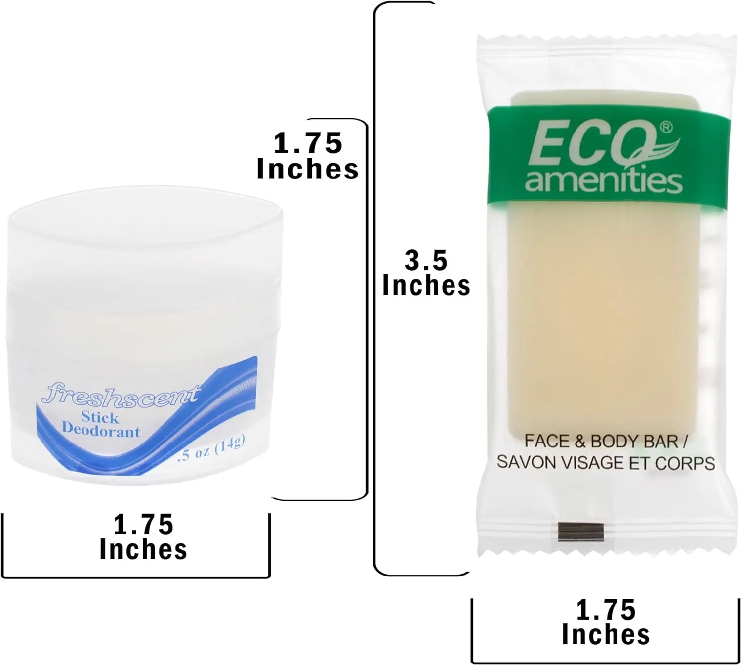 Moda West 96 Kits - Bulk Case of Wholesale Deluxe Toiletries for Men, Women, Travel, Charity