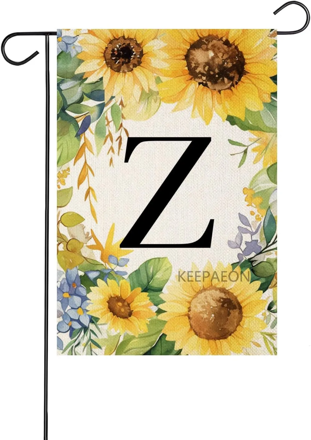 Monoram Letter B arden Fla Summer Sunflower 12x18 In Vertical Double Sided Sprin Floral Outside Decorations Small Linen Family Last Name Initial Yard Fla (2109)