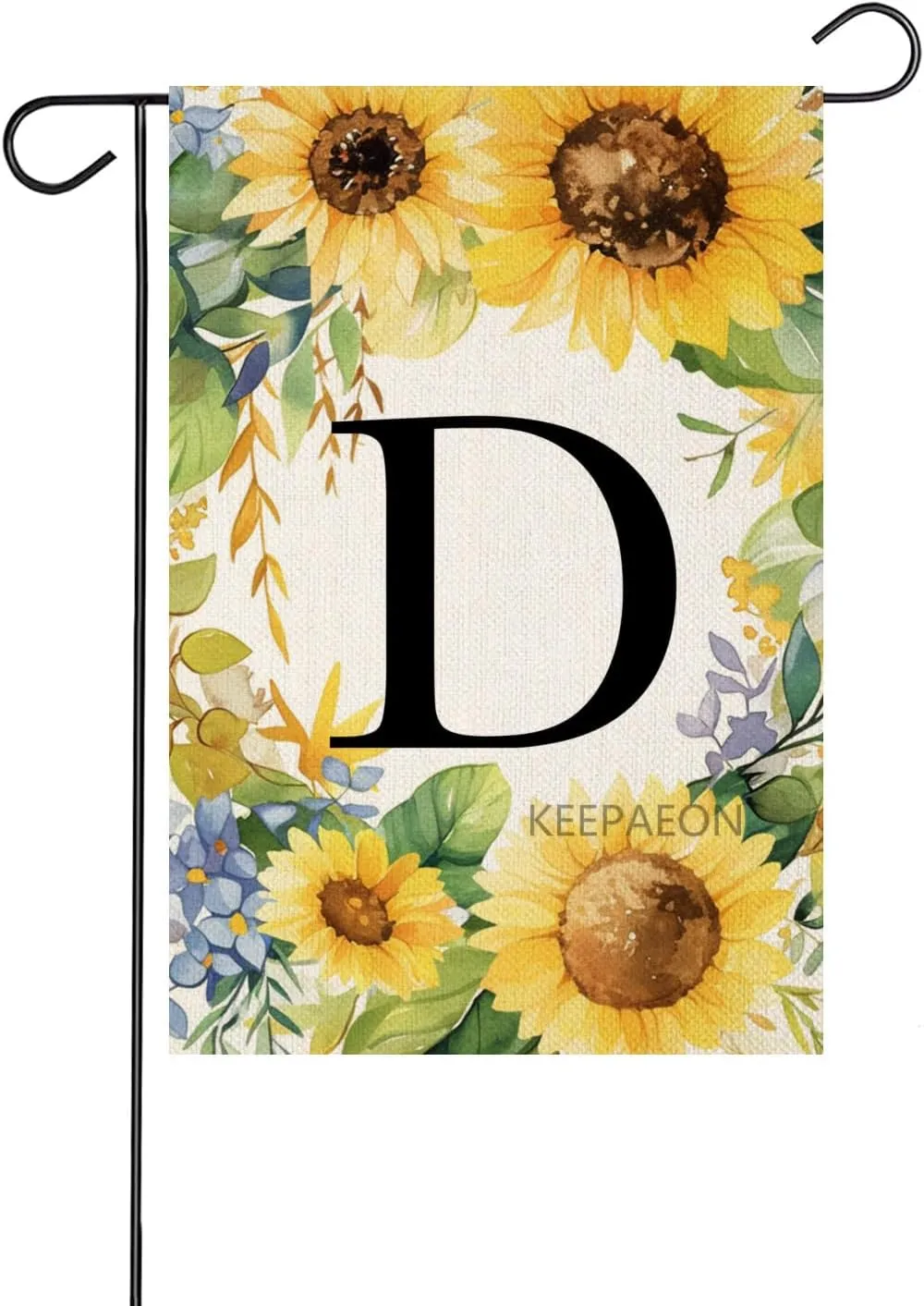Monoram Letter B arden Fla Summer Sunflower 12x18 In Vertical Double Sided Sprin Floral Outside Decorations Small Linen Family Last Name Initial Yard Fla (2109)