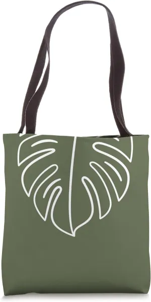 Monstera Leaf Botanical Tote Bag