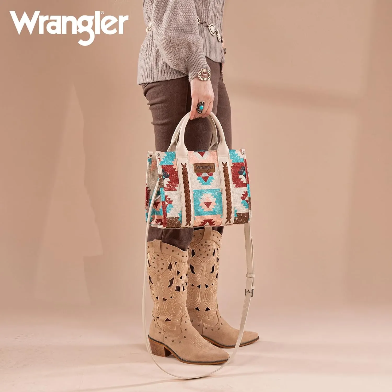 Montana West Wrangler Boho Tote Bag Aztec Top Handle Handbags and Purses Spring