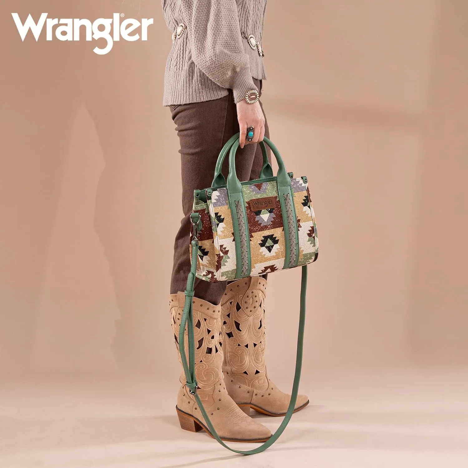 Montana West Wrangler Boho Tote Bag Aztec Top Handle Handbags and Purses Spring