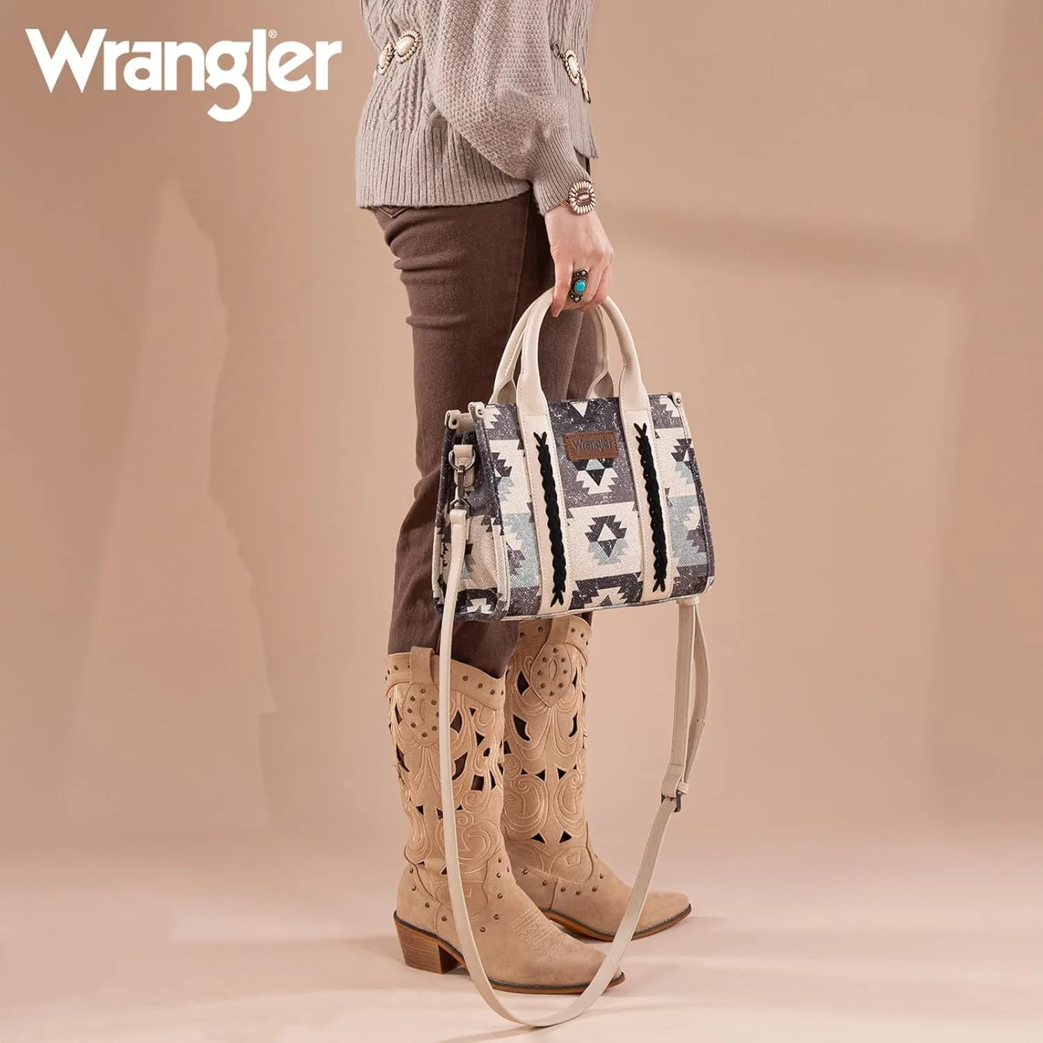 Montana West Wrangler Boho Tote Bag Aztec Top Handle Handbags and Purses Spring