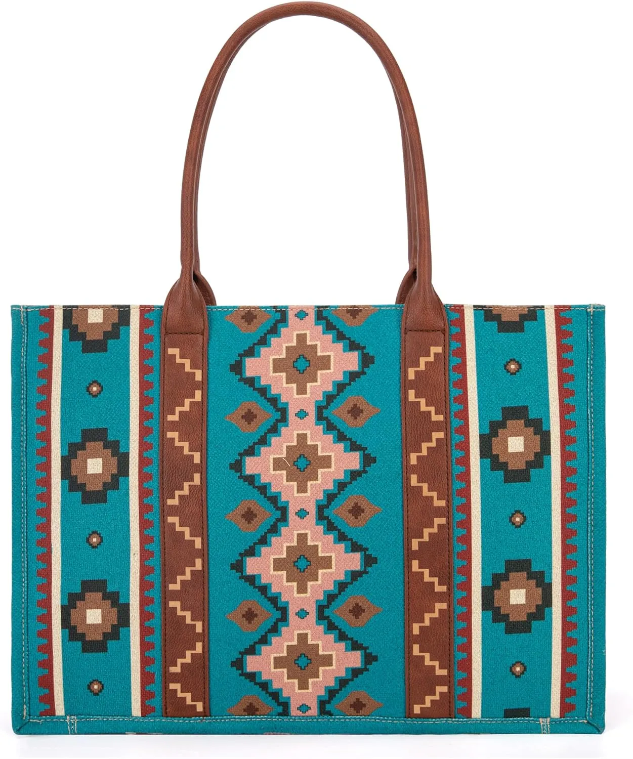 Montana West Wrangler Tote Bag for Women Western Shoulder Purses Boho Aztec Satchel Handbags