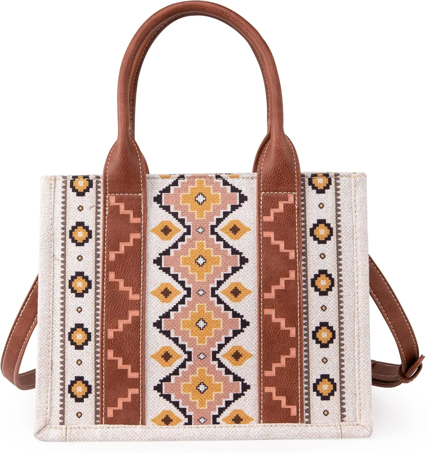 Montana West Wrangler Tote Bag for Women Western Shoulder Purses Boho Aztec Satchel Handbags