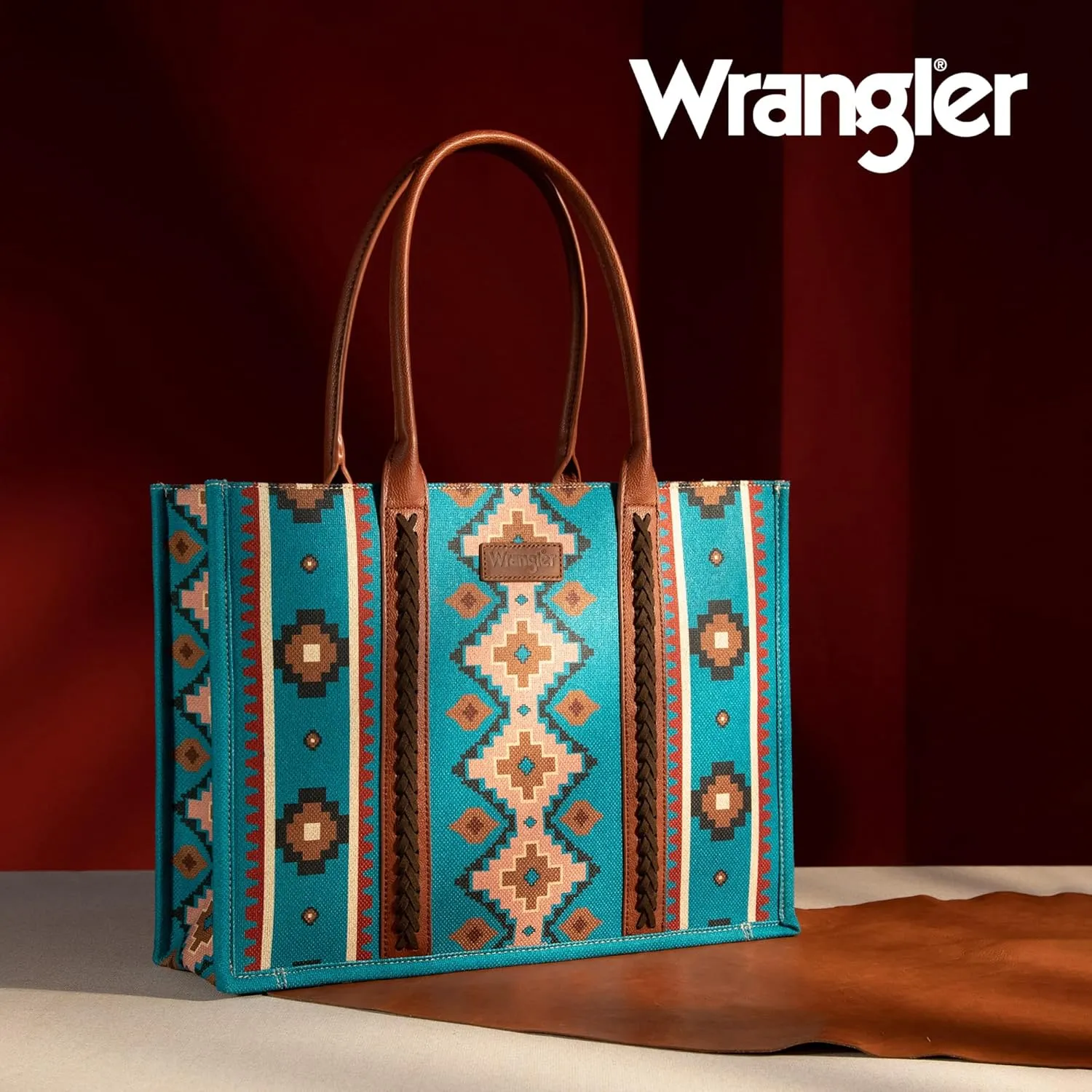 Montana West Wrangler Tote Bag for Women Western Shoulder Purses Boho Aztec Satchel Handbags
