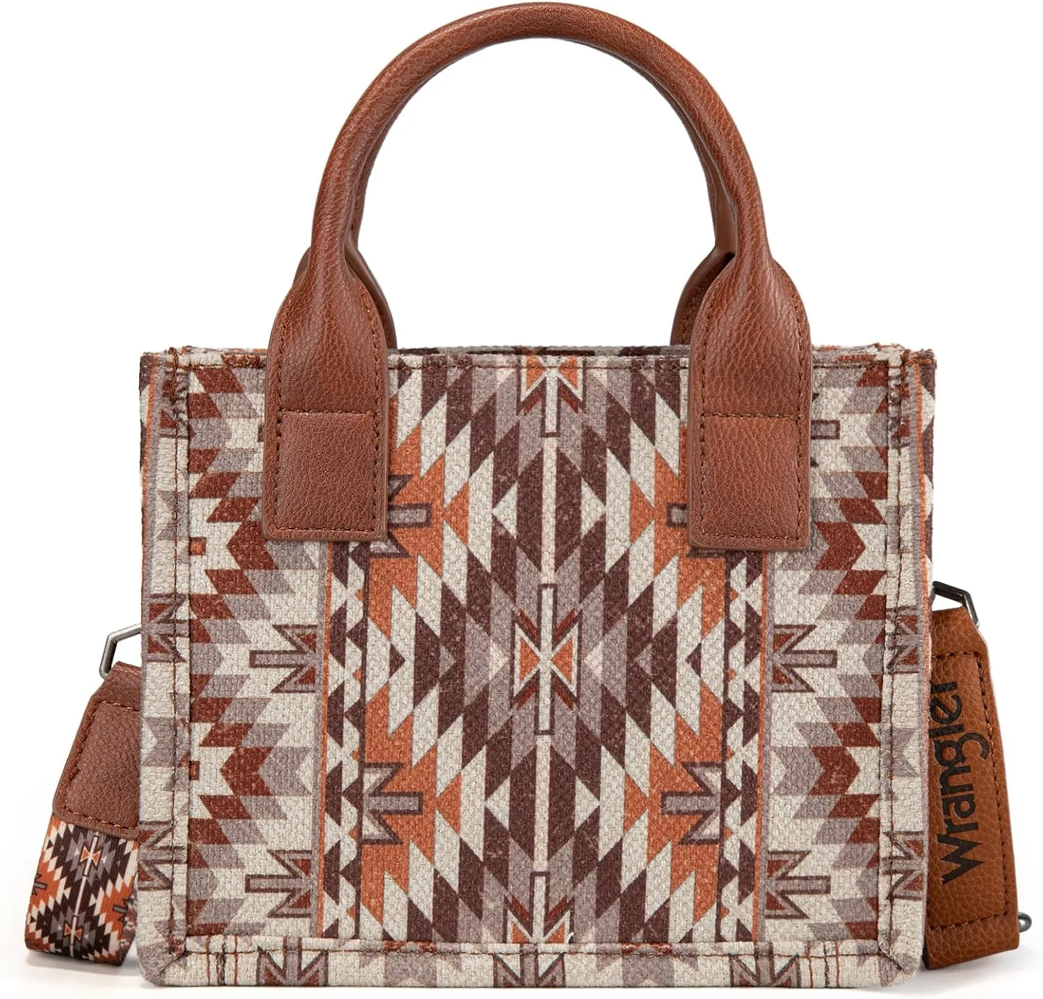 Montana West x Wrangler Mini Tote Bag for Women Boho Aztec Crossbody Purse Top Handle Handbags