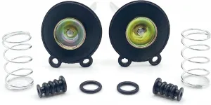 MSAOWUED 2pcs 16021-413-751 16021-438-671 16021-463-004 18-2808 Carburetor Accelerator Rebuild Kits for Honda Carburetor Carb Accelerator Pump Diaphragm For Honda CM250C CM400C CX500C CM450E CM400E