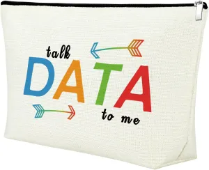 Mxrymvu Data Science Gifts Research Scientist Gifts Makeup Bag Behavior Analyst Gifts Zipper Pouch Travel Bag Computer Geek Gifts for Women Inspirational Birthday Gifts for Friend Coworker Colleague