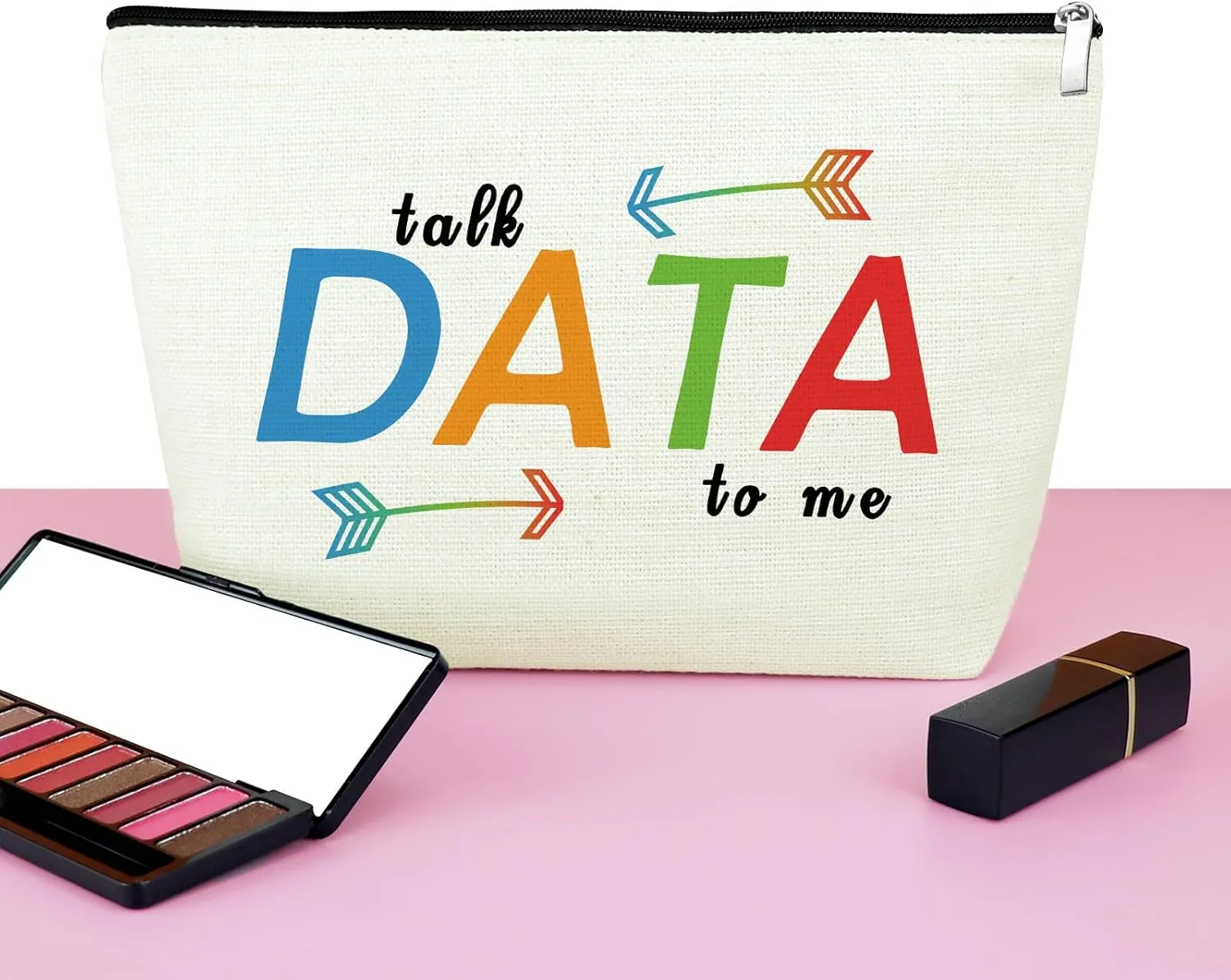 Mxrymvu Data Science Gifts Research Scientist Gifts Makeup Bag Behavior Analyst Gifts Zipper Pouch Travel Bag Computer Geek Gifts for Women Inspirational Birthday Gifts for Friend Coworker Colleague