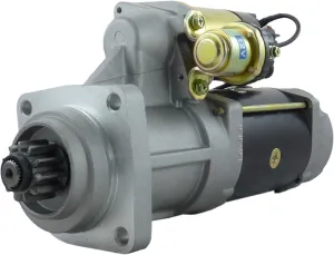 New Gear Reduction Starter for Freightliner - Sterling w MBE900 FL50 FL60 FL70 38MT 11 Tooth 12V 4.5KW CW PLGR w IMS Switch 8200075 8300026 19026035 91-01-4607N 91-01-4607 TS-1778