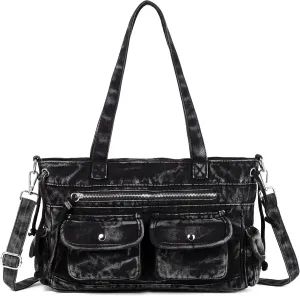 New Jeans Bag Washed Denim Bag for Women Cute Denim Messenger Bag Blue Jean Purses and Handbags