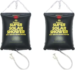 New Solstice 3.75 Gallon Super Solar Sun Backpacking Camping Outdoor Showers (2 Pack)