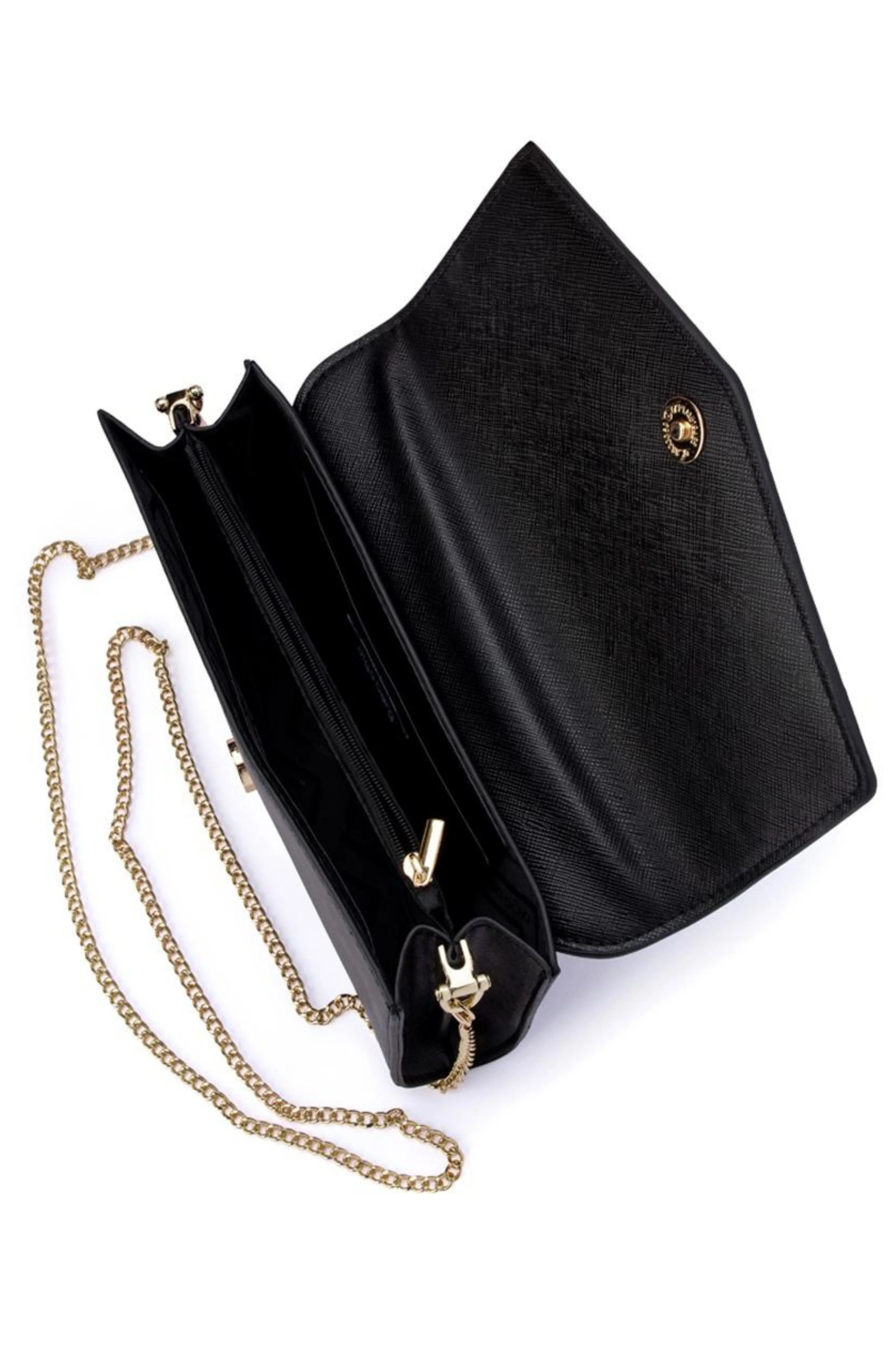 Nic Envelope Clutch - Black