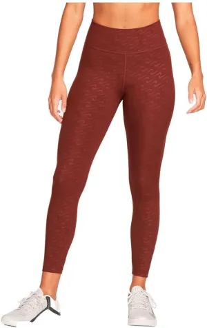 Nike Women's One Faux-Leather Mid-Rise 7/8 Leggings