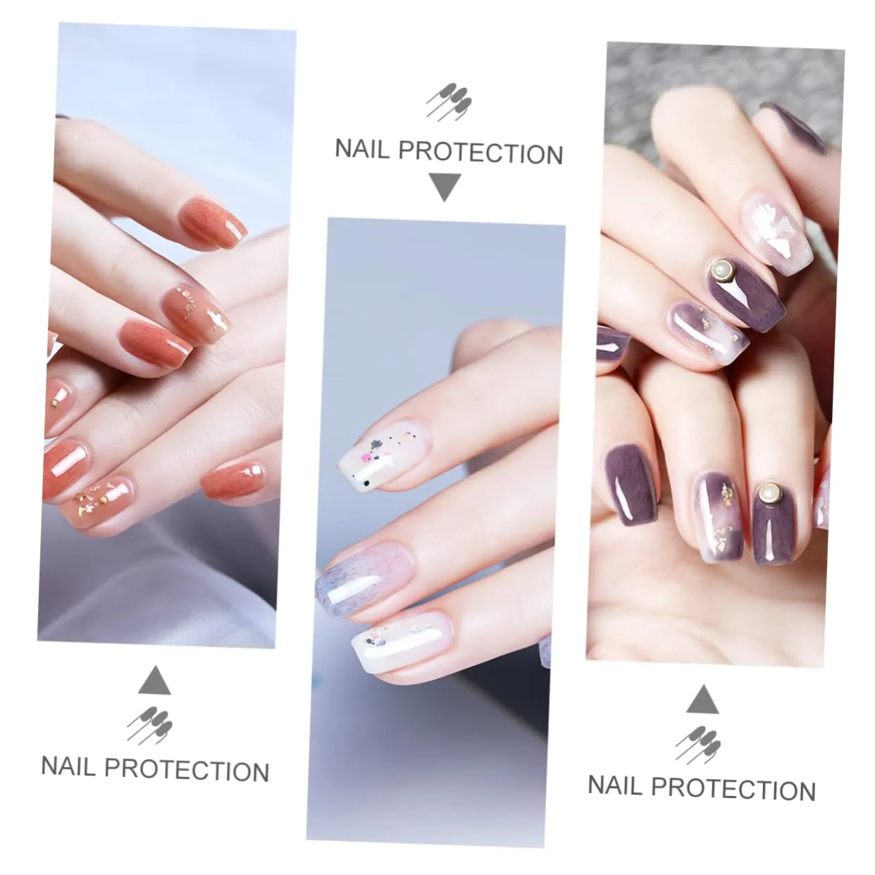 NOLITOY 5pcs Empty Nail Polish Pens Tube Cosmetic Applicators with Brush Tip for Precision Application of Nail Polish Lip Gloss Essential Oils and More Silver