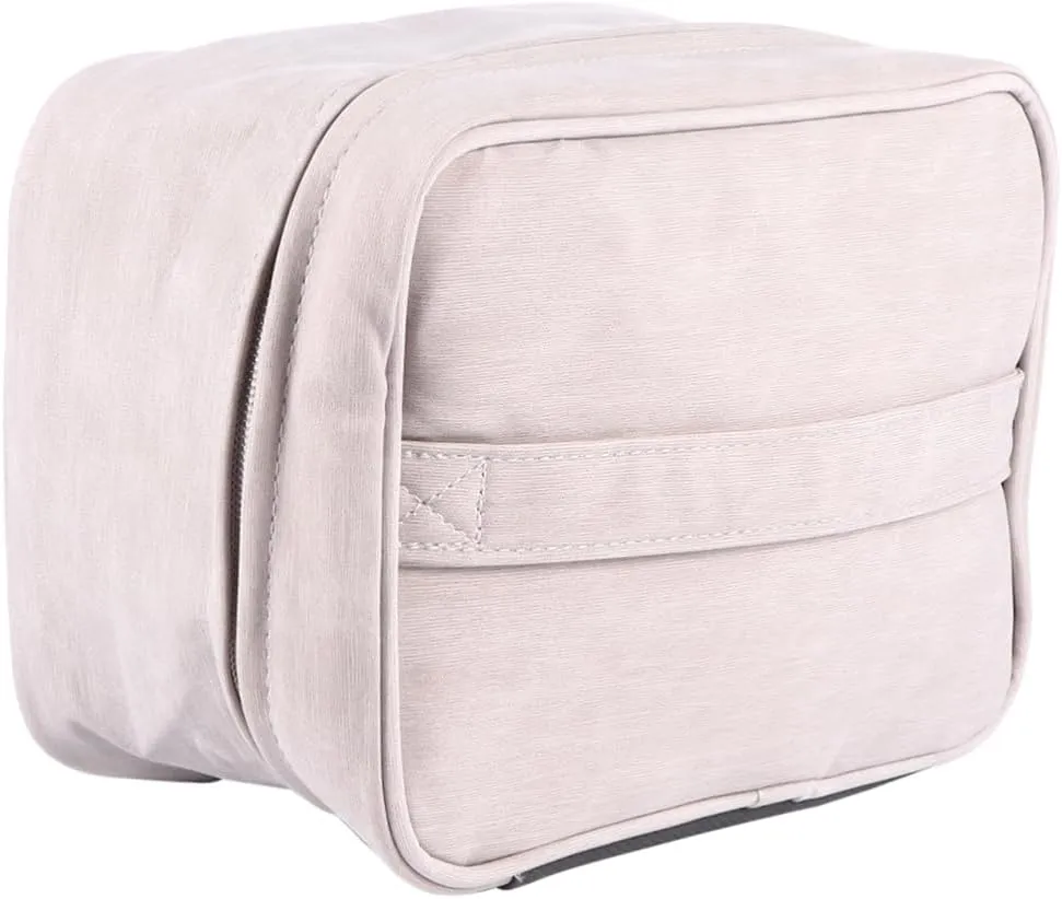 NOLITOY Compact Toiletry Pouch Sturdy Travel Bag for Cosmetics Toiletries Zipper Closure