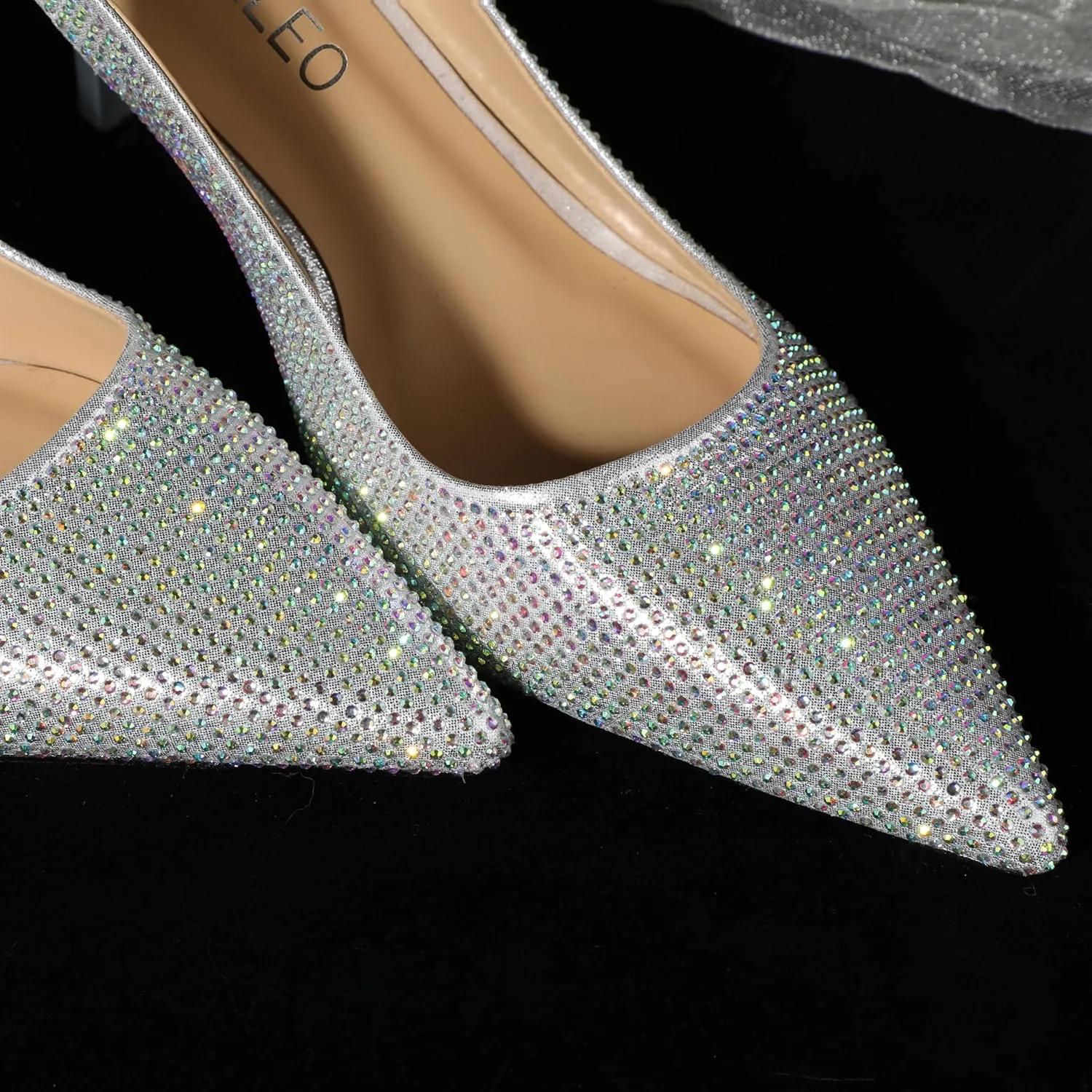 NUMALEO Slingback Heels for Women Pointed Close Toe Kitten Heels Patent Pumps Dress Party Comfy Stiletto 2.5 Inch Dress Shoes