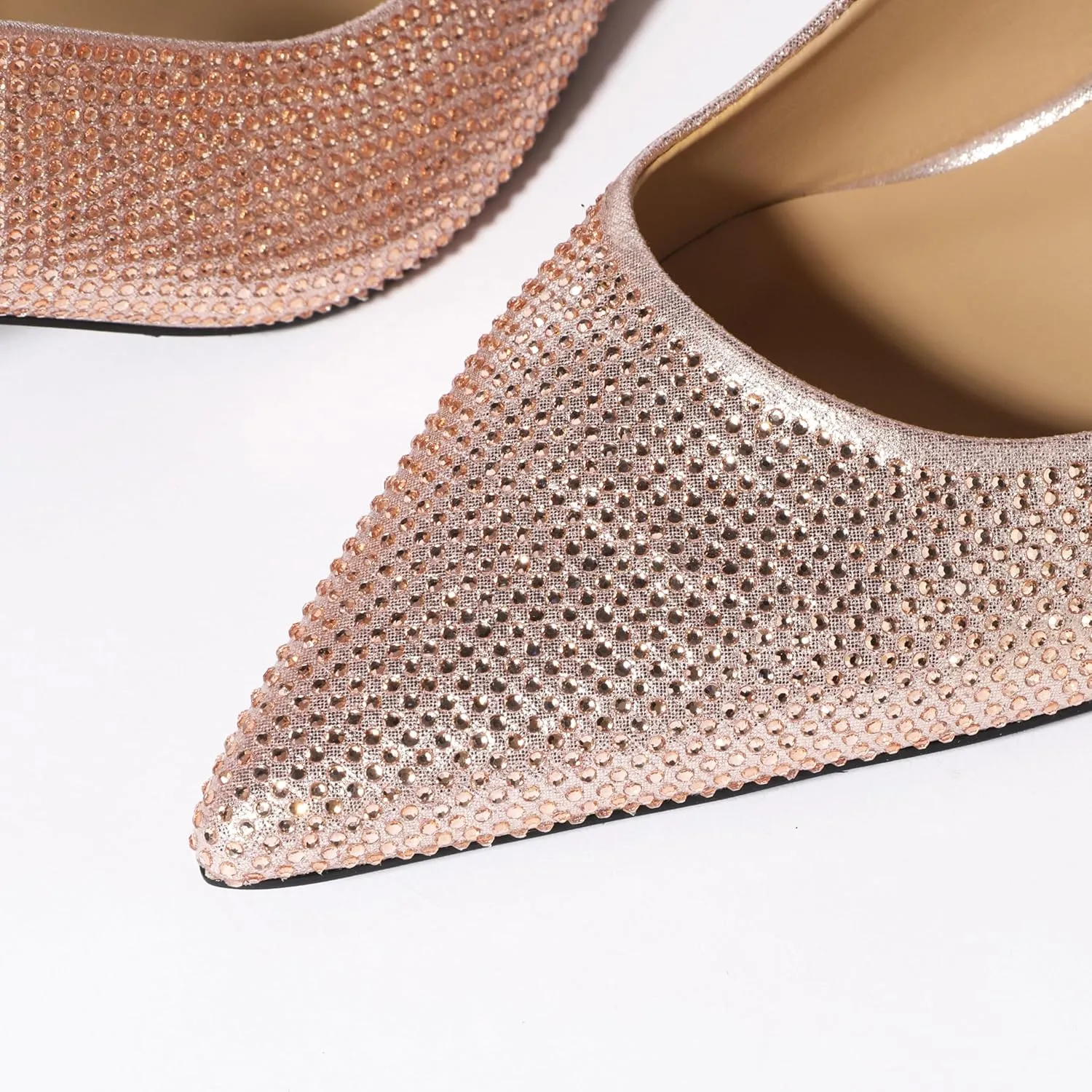 NUMALEO Slingback Heels for Women Pointed Close Toe Kitten Heels Patent Pumps Dress Party Comfy Stiletto 2.5 Inch Dress Shoes