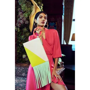 Oceana Clutches Pink Big Rectangle Wristlet