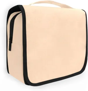 ODAWA Peach Puff Toiletries Bag Makeup Organizer with Hook Travel Toiletry Makeup Bag for Women