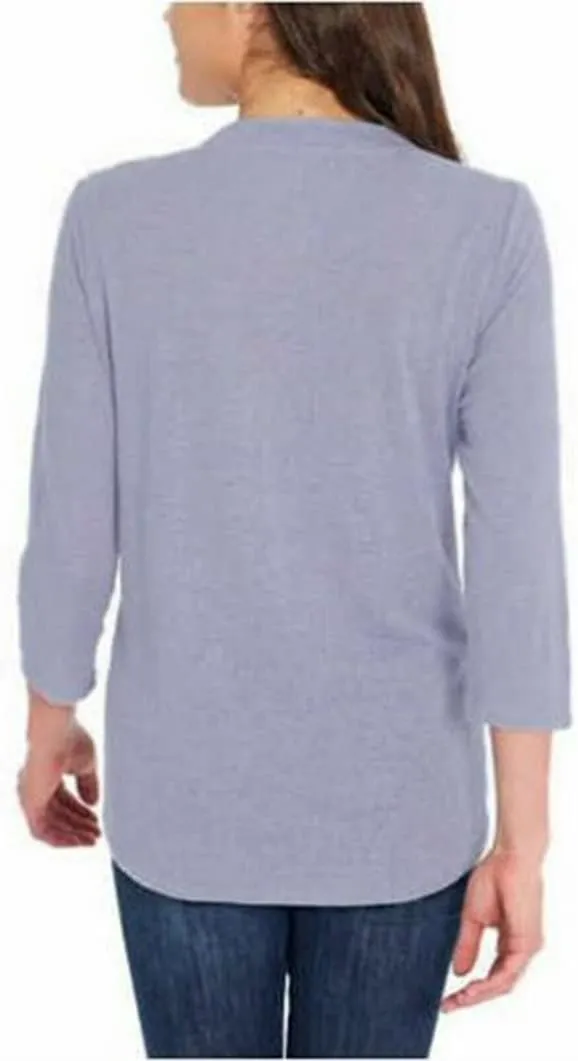Orvis Women's Relaxed Fit V-Neck 3/4 Sleeves Top