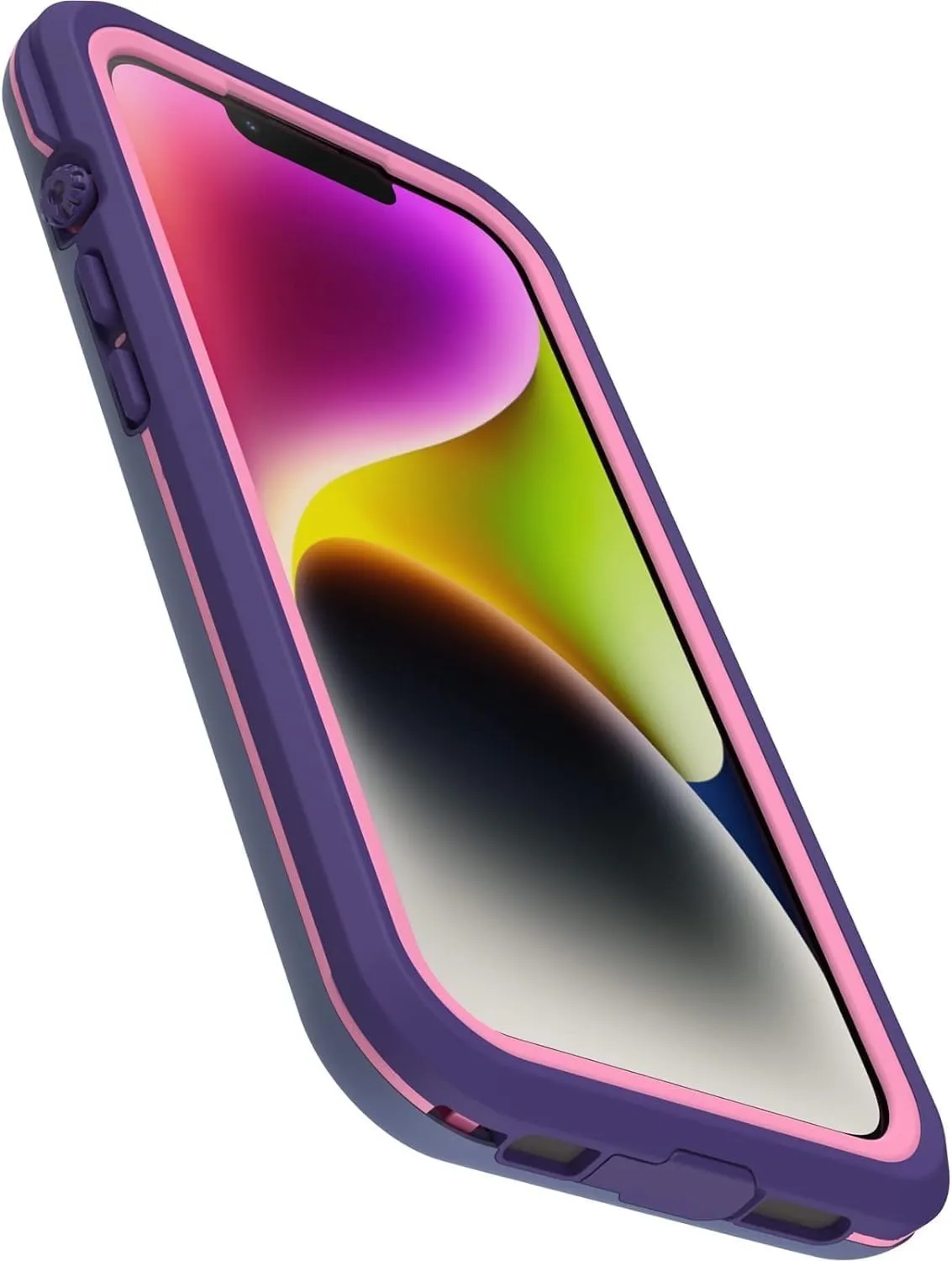 OtterBox FRĒ Series Waterproof Case with MagSafe (Designed by LifeProof) for iPhone 14 - Valor (Purple)