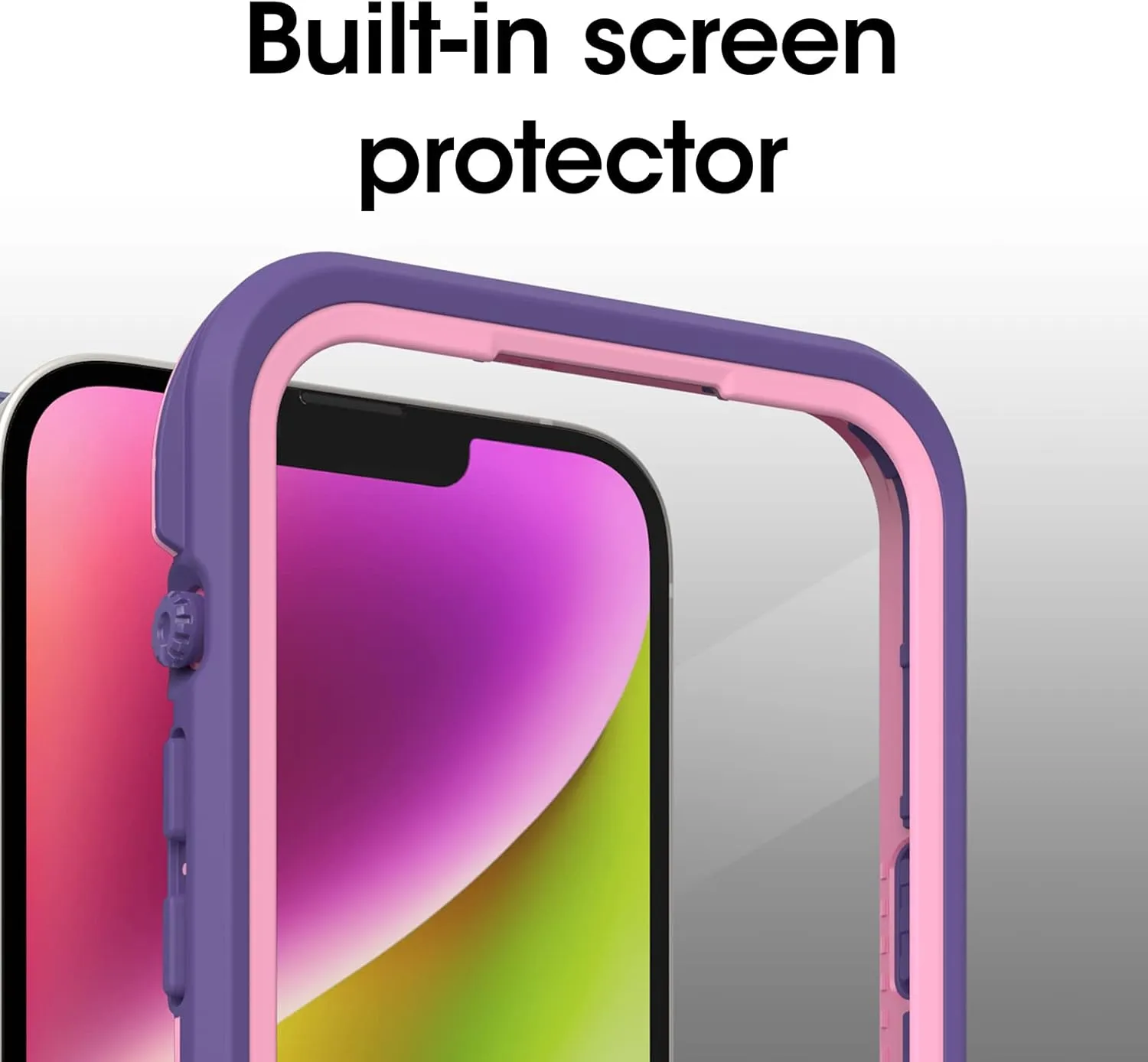 OtterBox FRĒ Series Waterproof Case with MagSafe (Designed by LifeProof) for iPhone 14 - Valor (Purple)