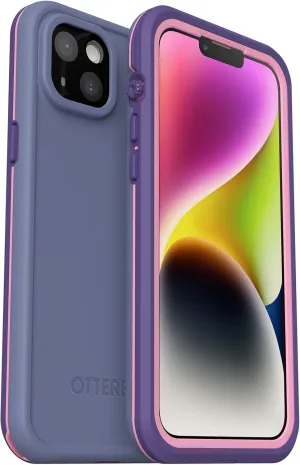 OtterBox FRĒ Series Waterproof Case with MagSafe (Designed by LifeProof) for iPhone 14 - Valor (Purple)