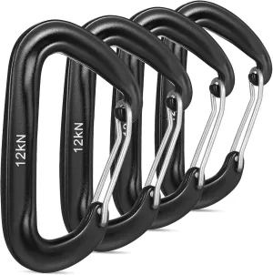 Outdoor Carabiner Keychain Pcs Heavy Duty Snap Hooks D-Ring for Tents Camping Climbing