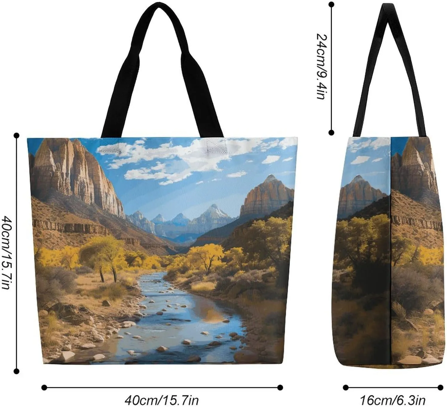 Owls on A Branch Tote Bag for Women Reusable Grocery Shoulder Bags Shopping Bag for Travel, Groceries
