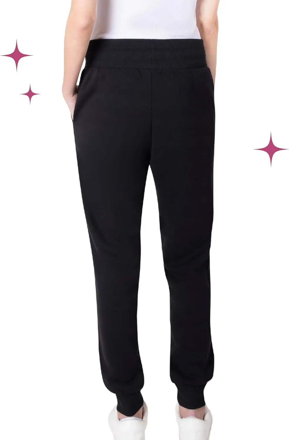 Paris Hilton Women's Sporty Embellished Drawstring Jogger Sweatpants