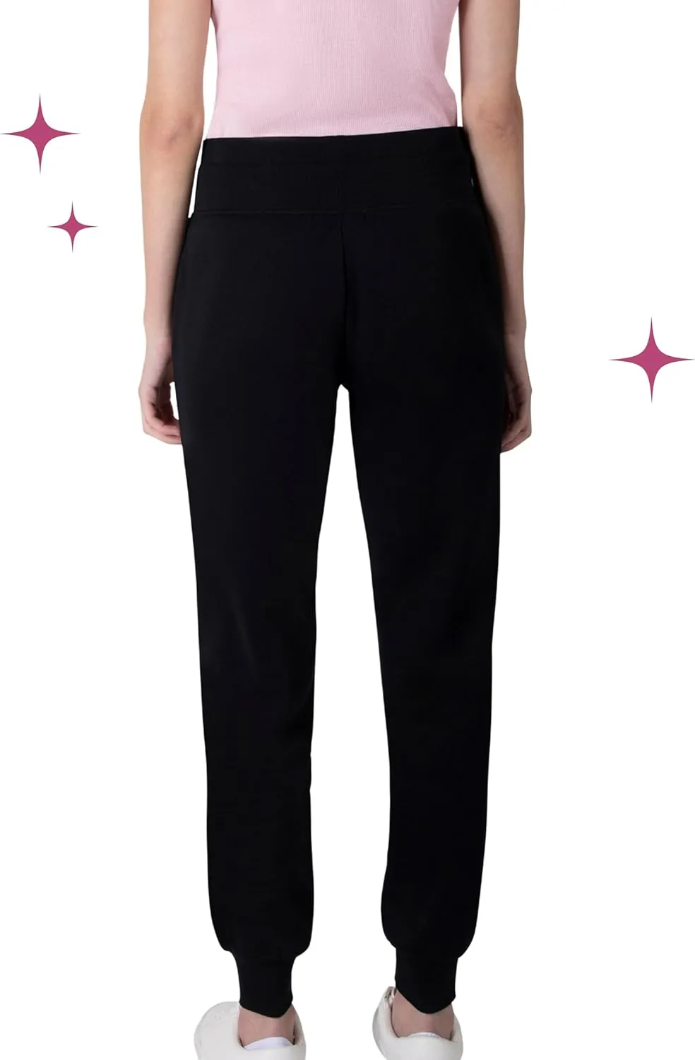 Paris Hilton Women's Sporty Embellished Drawstring Jogger Sweatpants