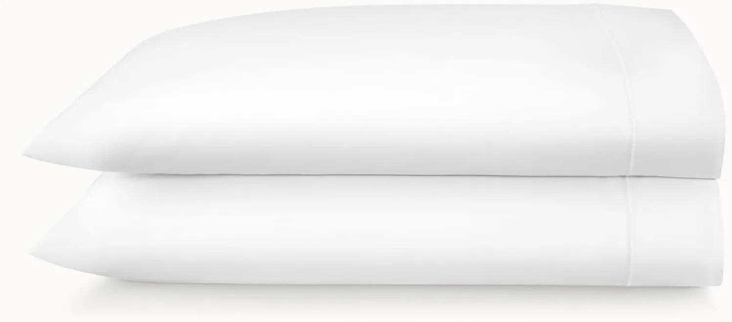 Peacock Alley Soprano Sateen Pillow Cases - White, King