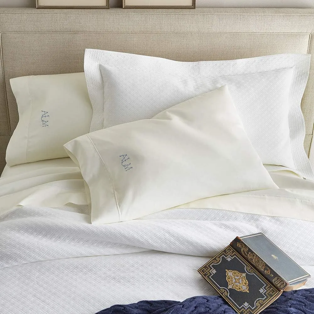 Peacock Alley Soprano Sateen Pillow Cases - White, King