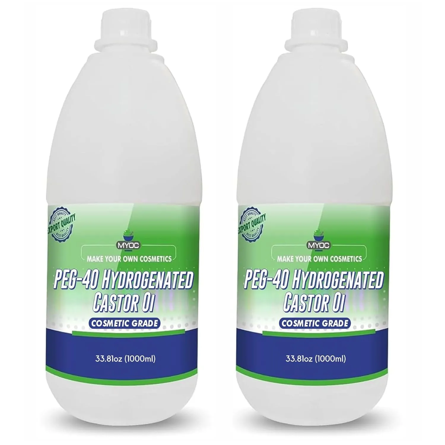 PEG-40 Hydrogenated Castor Oil – Cosmetic Grade Emulsifier & Solubilizer for Skincare & Personal Care Formulations - 2 L / 67.62 Fl Oz