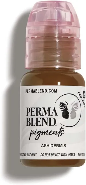 Perma Blend Permanent Makeup for Color Matching, Used For all Permanent Makeup Procedures, Professional Cosmetic Pigment - Ash Dermis, 0.5 oz