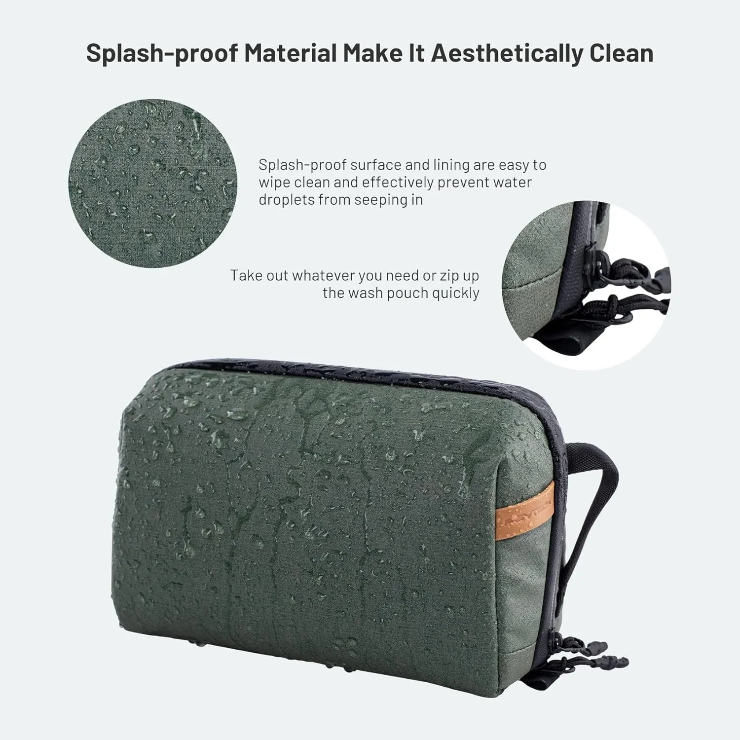 PGYTECH Travel Toiletry Bag for Men & Women, Hanging Compact Pouch, Waterproof Dopp Kit for Traveling, Shaving Bag Makeup Bag Organizer for Toiletries