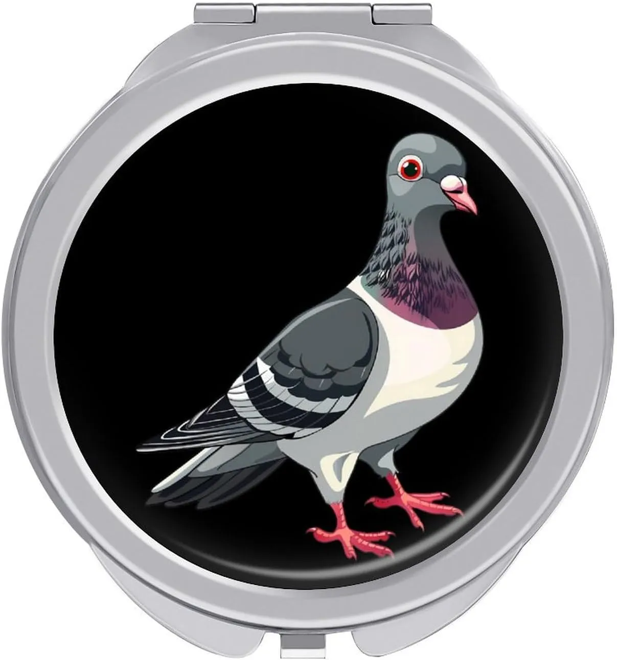Pigeon Mini Makeup Mirror Travel Pocket Mirror Portable Compact Cosmetic Mirror for Women