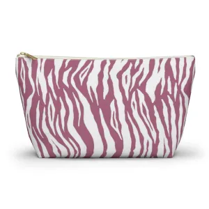 Pink Tiger Stripes Accessory Pouch w T-bottom