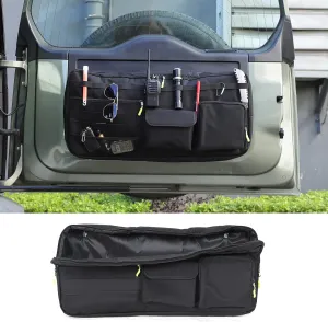 PIUGILH Tailgate Storage Bag Compatible with Land Rover Defender 90 110 130 2020-2025 , Back Door Tailgate Tool Kit Storage Bag Organizer Cargo Rack