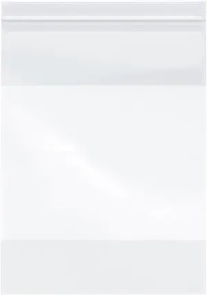 Plymor 9" x 12" (Pack of 100), 4 Mil with White-Block Heavy Duty Zipper Reclosable Plastic Bags