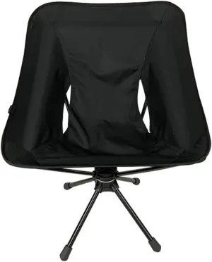 Portable Camping Chair, Collapsible Backpacking Chair Beach Chair with Carry Bag for Outdoor Hiking Fishing Picnic (Black)