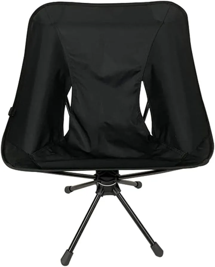Portable Camping Chair, Collapsible Backpacking Chair Beach Chair with Carry Bag for Outdoor Hiking Fishing Picnic (Black)